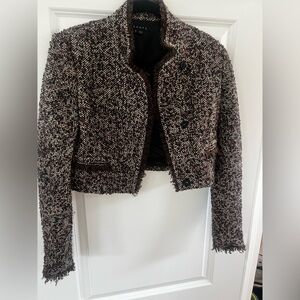 Theory cropped Women's Tweed Jacket